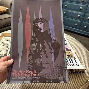 Rare Kansas City poster from an Eras Tour VIP box! Own a piece of Taylor lore